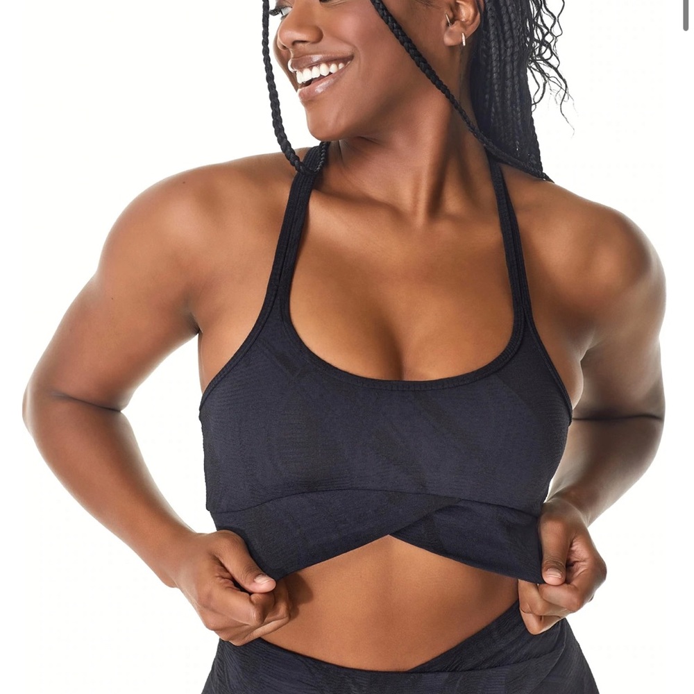 BootyByBrabants cross tank - worn once! BLACK